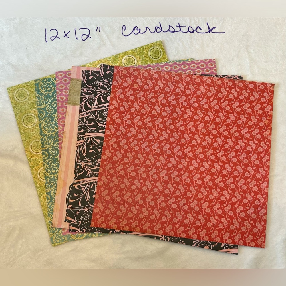 OVER 325 sheets craft paper: 100+ 12x12” cardstock & 225+ 12X12”, 8.5X11” paper - Picture 6 of 8